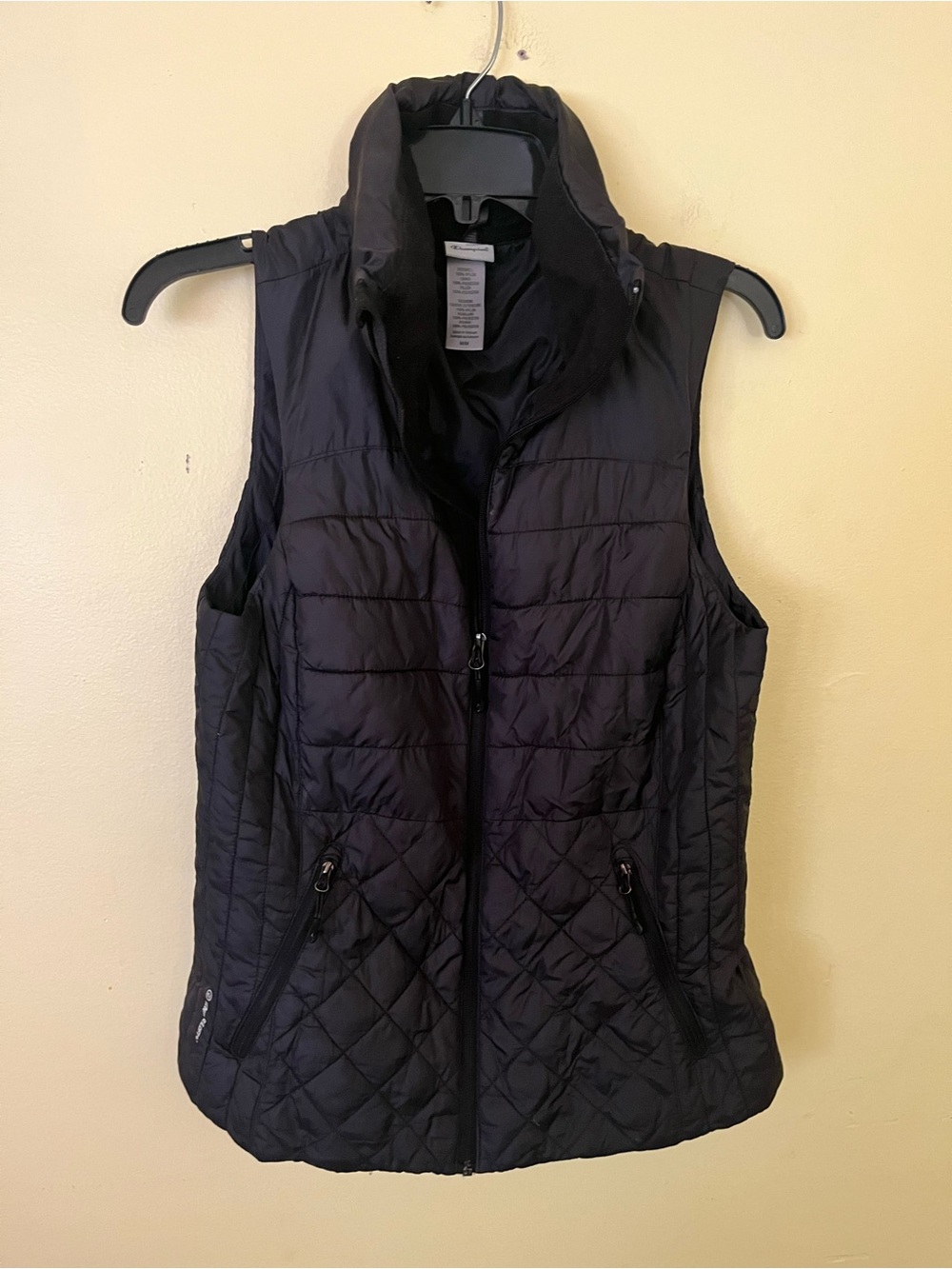 Champion Quilted Puffer Vest - Black